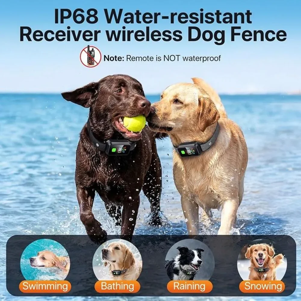 2In1 Wireless Dog Collar Fence System & Correction Collar